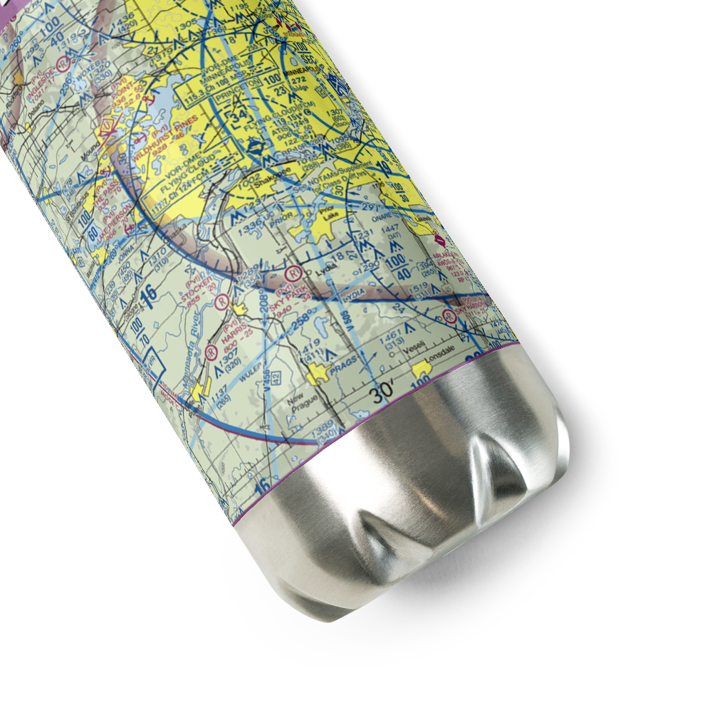 Rileys Landing Seaplane Base (MN21) VFR Sectional Water Bottle 