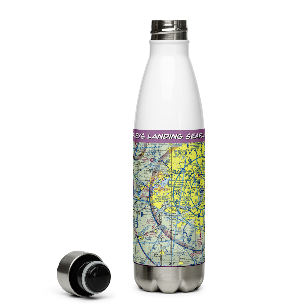Rileys Landing Seaplane Base (MN21) VFR Sectional Water Bottle 