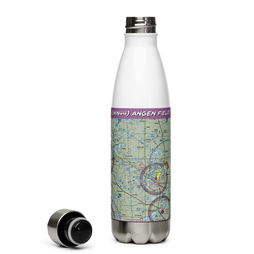 Angen Field (MN44) VFR Sectional Water Bottle 