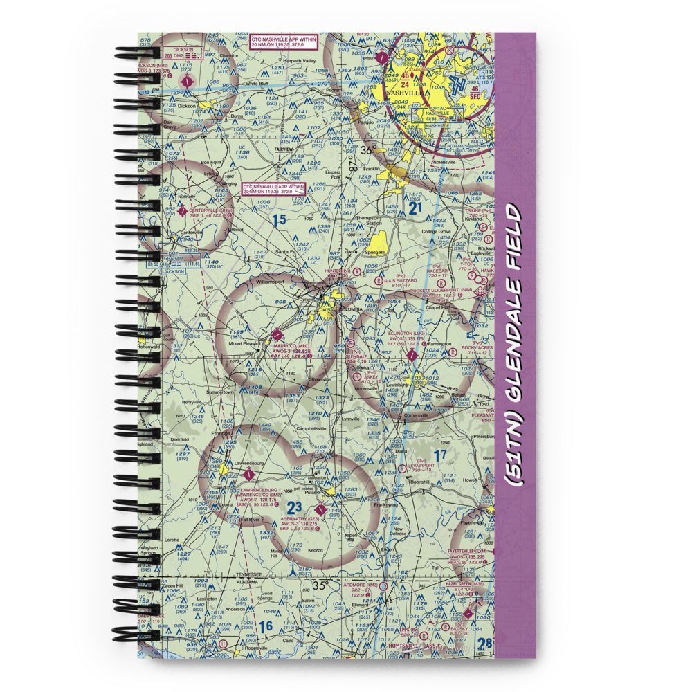 Glendale Field (51TN) VFR Sectional Notebook 