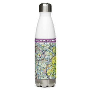 Maple Airport (MN69) VFR Sectional Water Bottle