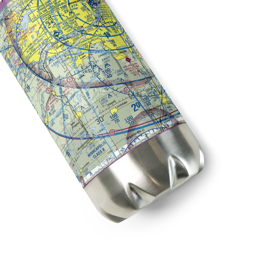 Marty's Tranquility Base (MN76) VFR Sectional Water Bottle 
