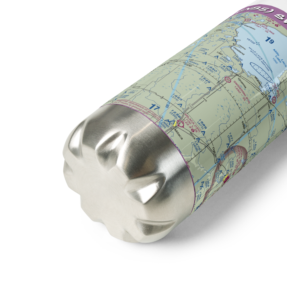 Swiderski Field (MN85) VFR Sectional Water Bottle 