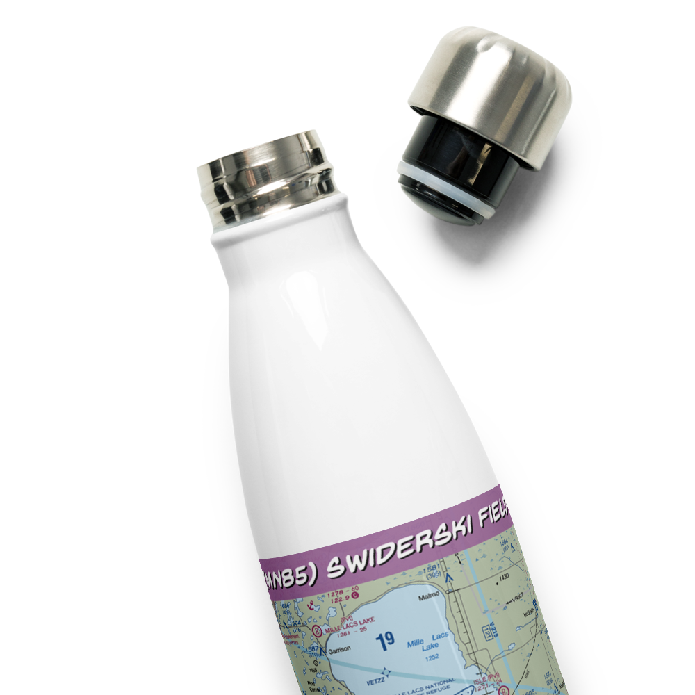 Swiderski Field (MN85) VFR Sectional Water Bottle 