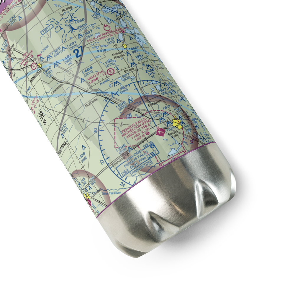Velo Airstrip (MN95) VFR Sectional Water Bottle 