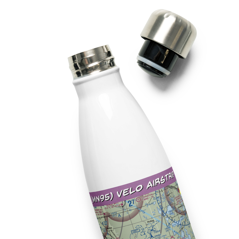 Velo Airstrip (MN95) VFR Sectional Water Bottle 