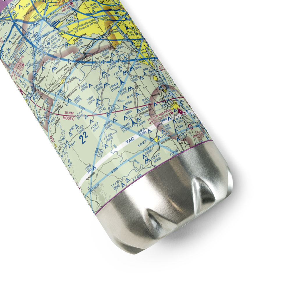 Moders Airport (MO03) VFR Sectional Water Bottle 