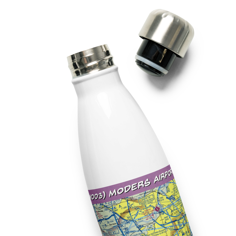 Moders Airport (MO03) VFR Sectional Water Bottle 