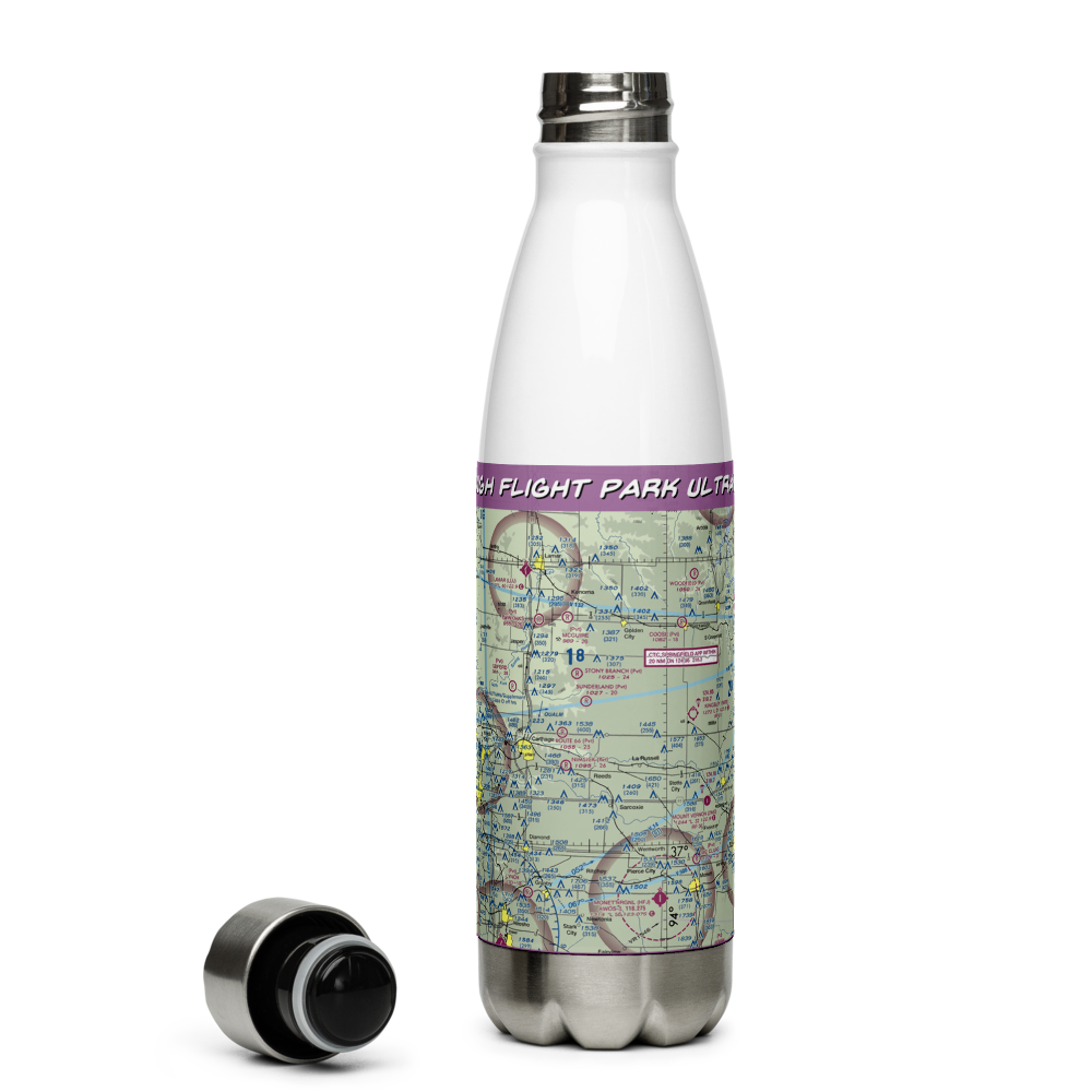Baugh Flight Park Ultralightport (MO16) VFR Sectional Water Bottle 