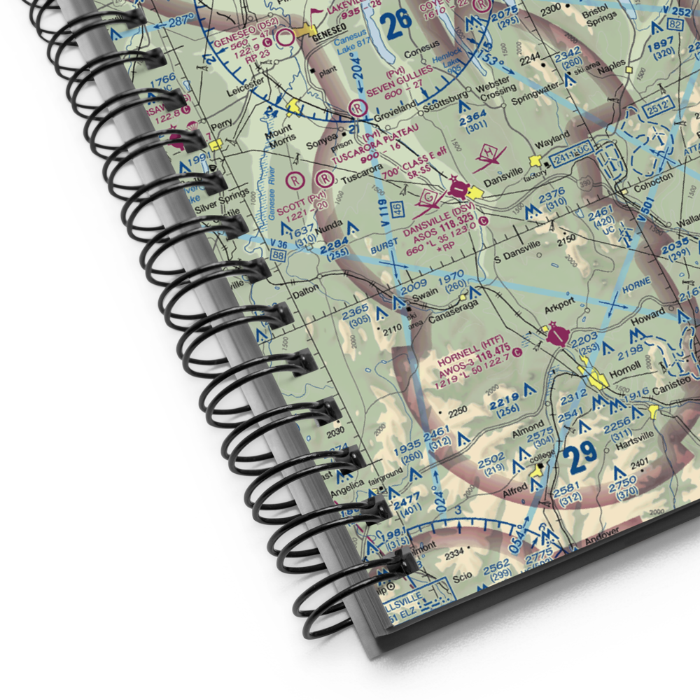 Old Fort Farm Airport (50NY) VFR Sectional Notebook 