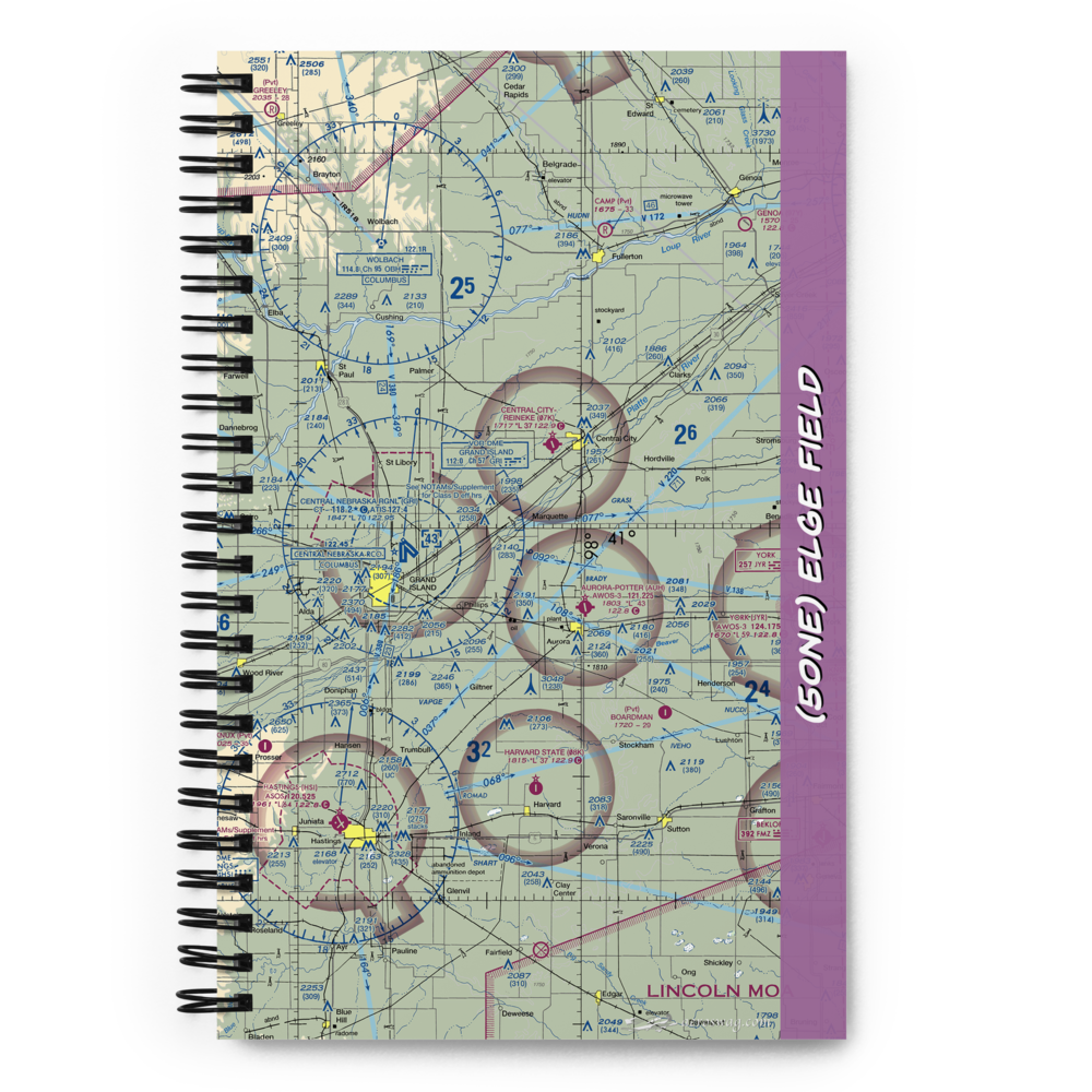 Elge Field (50NE) VFR Sectional Notebook 