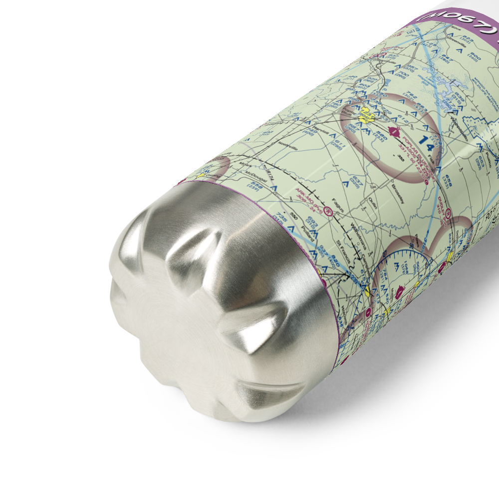 Hayes Field (MO67) VFR Sectional Water Bottle 