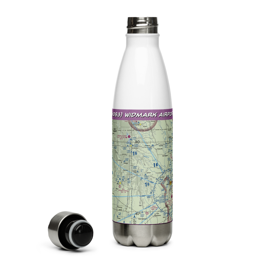 Widmark Airport (MO83) VFR Sectional Water Bottle 