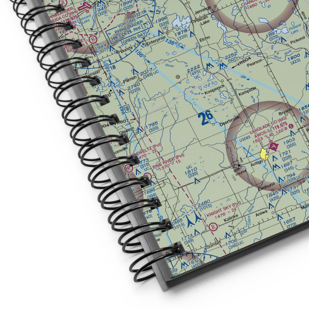 Island View Airport (4WI2) VFR Sectional Notebook 
