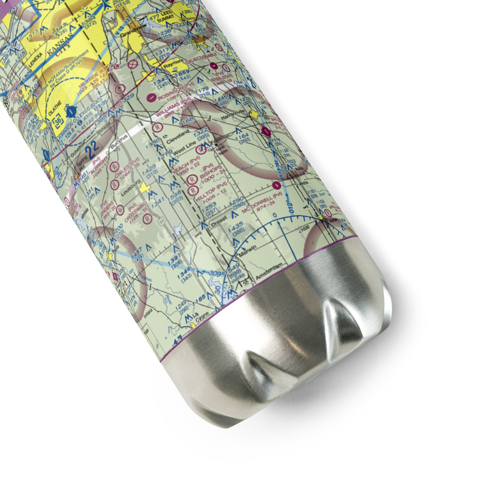 Williams Airport (MO98) VFR Sectional Water Bottle 