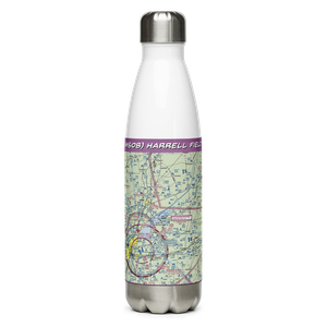 Harrell Field (MS08) VFR Sectional Water Bottle