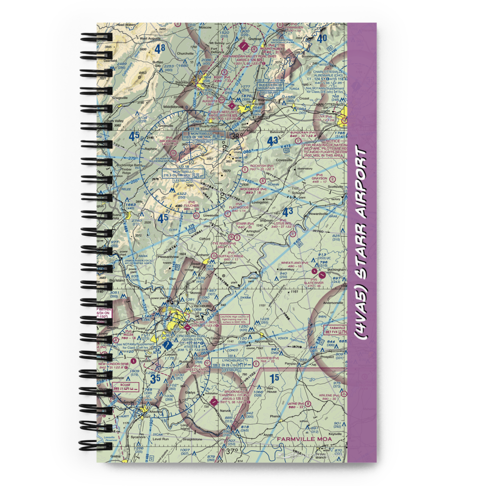 Starr Airport (4VA5) VFR Sectional Notebook 
