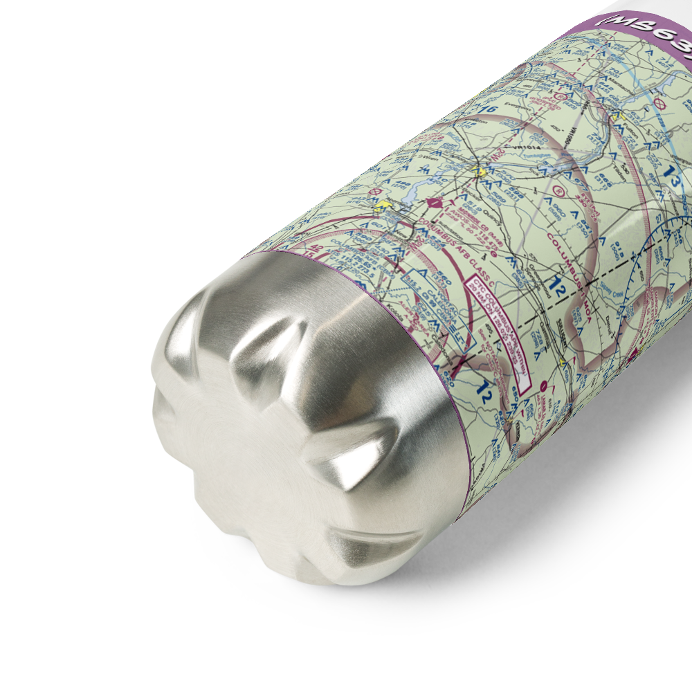 Rye Field (MS63) VFR Sectional Water Bottle 