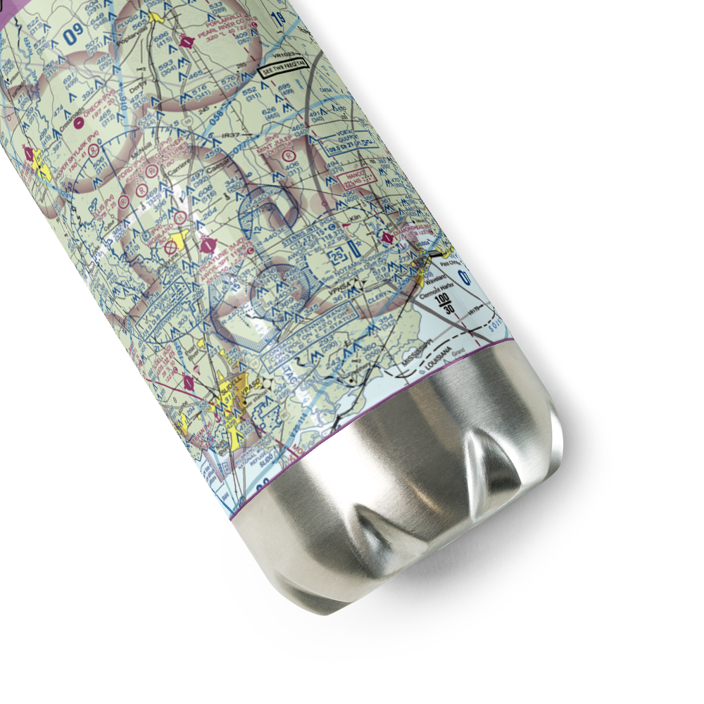 Lee's Field (MS74) VFR Sectional Water Bottle 