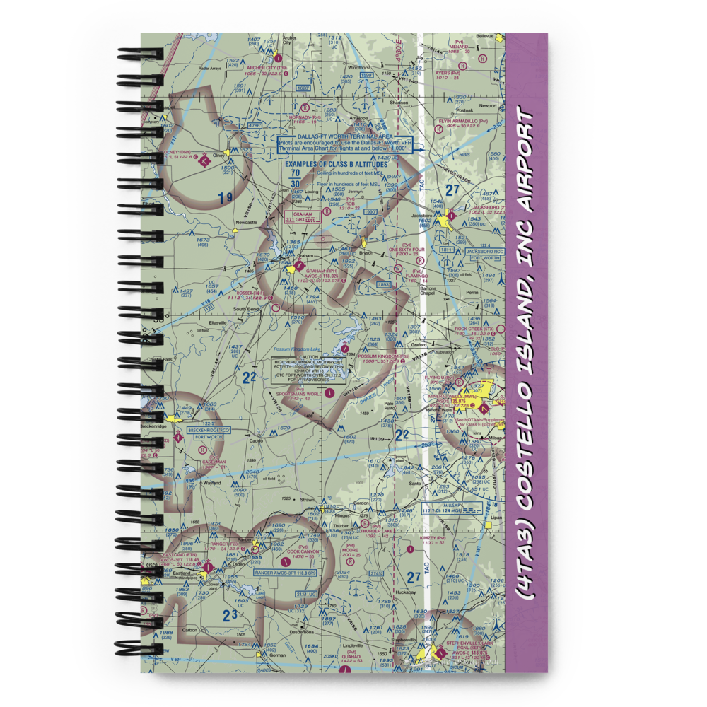 Costello Island, Inc Airport (4TA3) VFR Sectional Notebook 