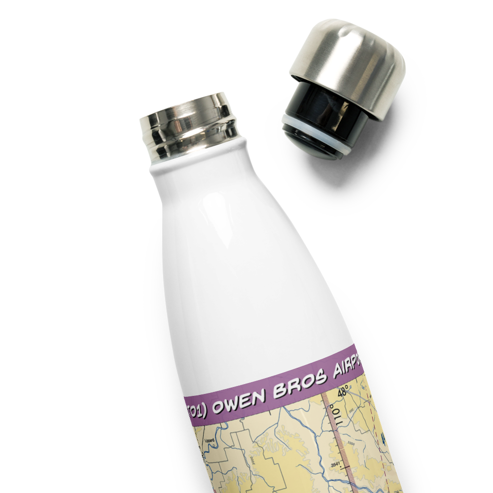 Owen Bros Airport (MT01) VFR Sectional Water Bottle 