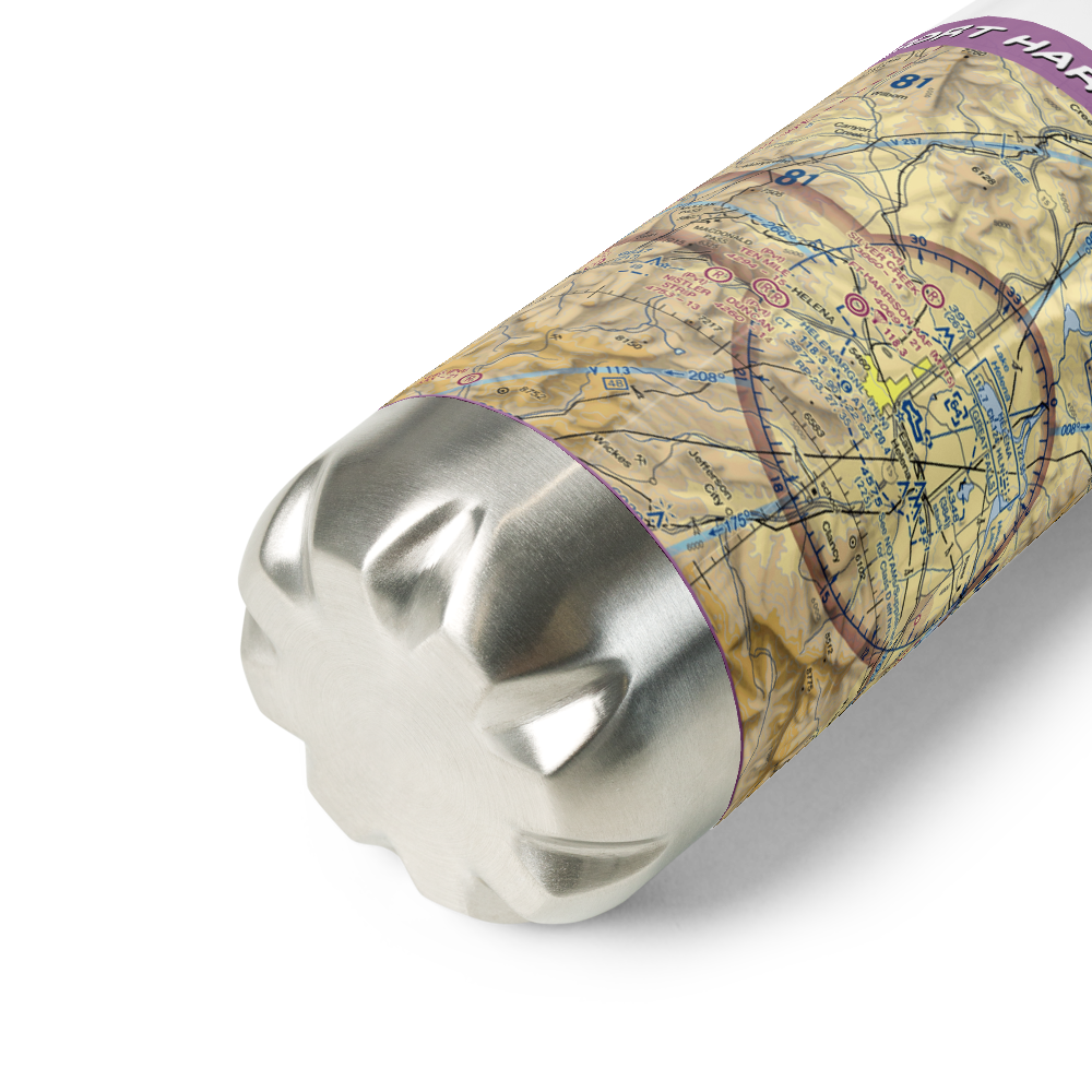 Fort Harrison Army Airfield (MT15) VFR Sectional Water Bottle 