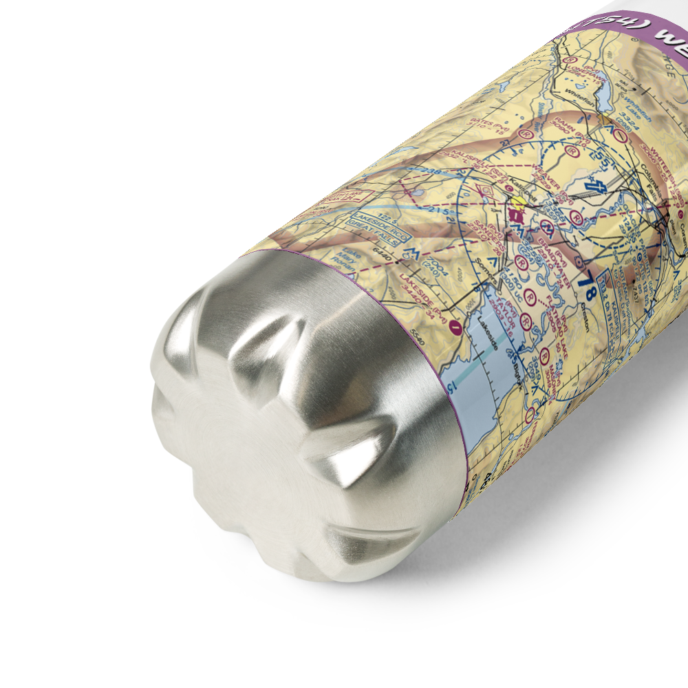 Weaver Airport (MT54) VFR Sectional Water Bottle 