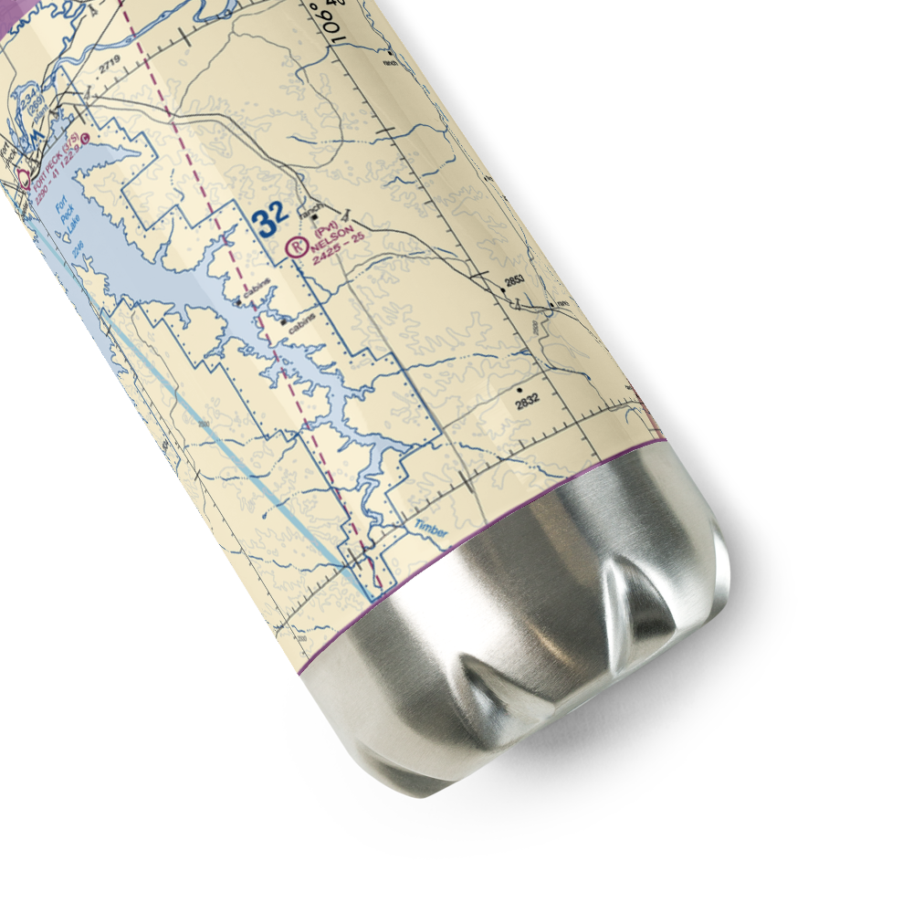Nelson Airport (MT58) VFR Sectional Water Bottle 