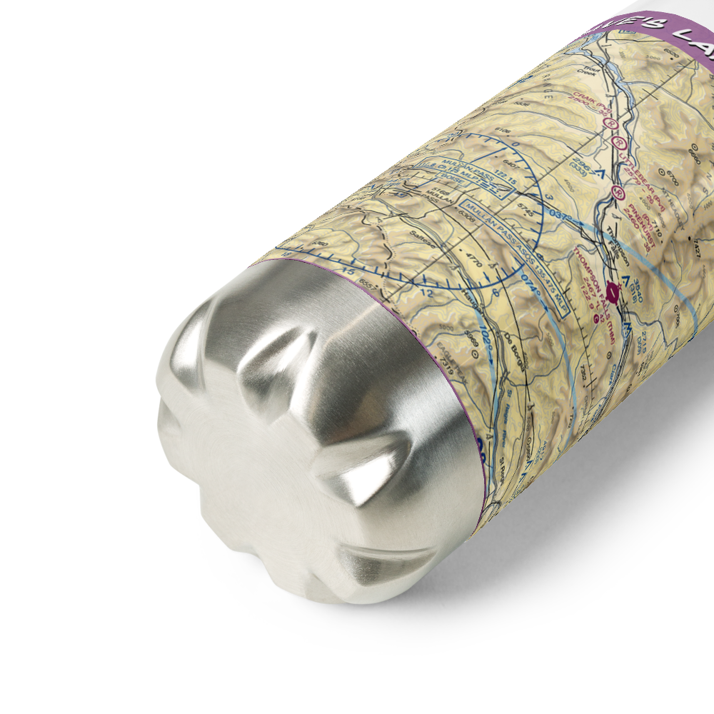 Dave's Landing Seaplane Base (MT92) VFR Sectional Water Bottle 