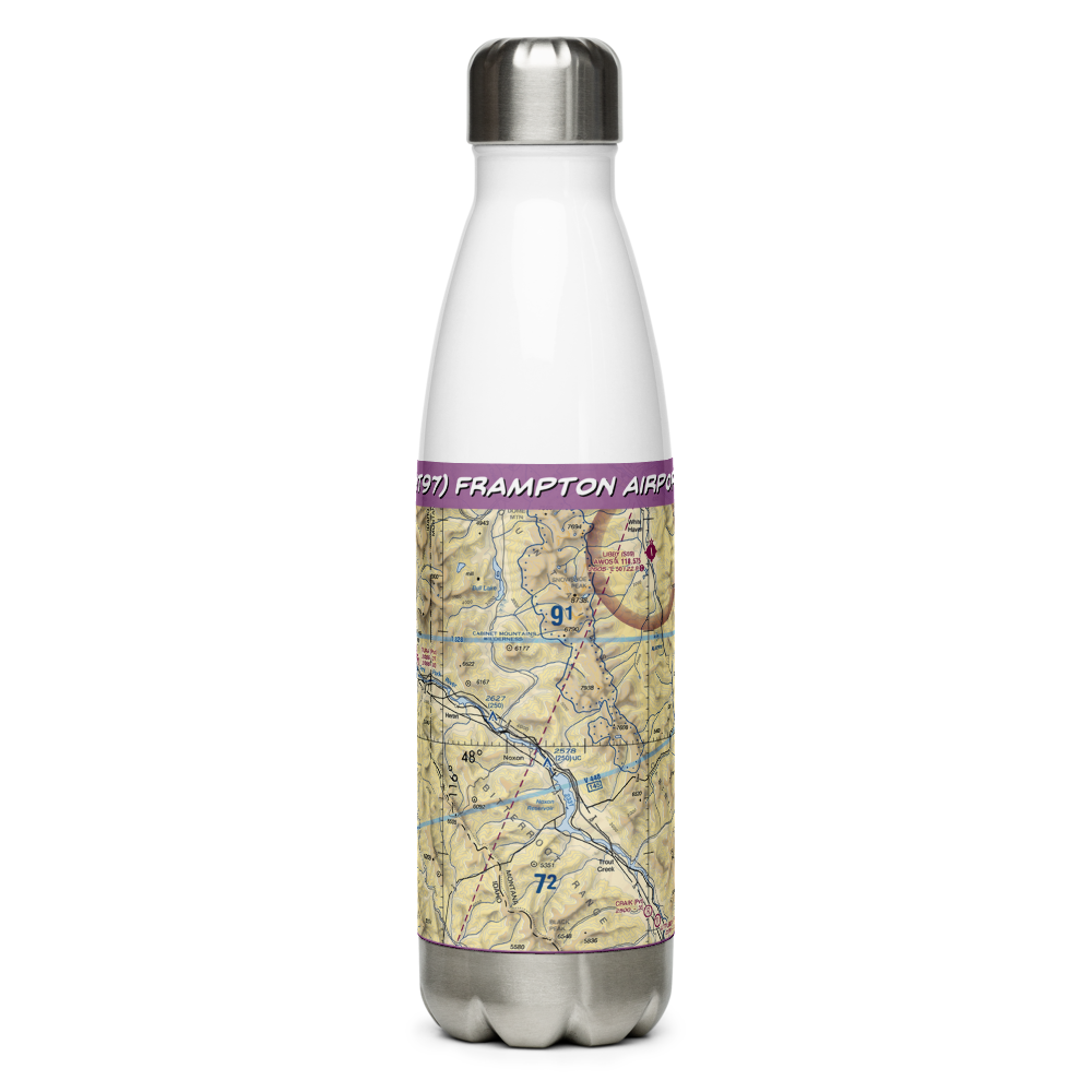 Frampton Airport (MT97) VFR Sectional Water Bottle 