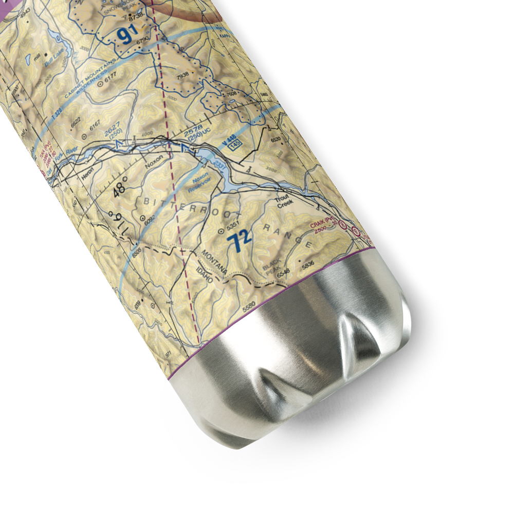 Frampton Airport (MT97) VFR Sectional Water Bottle 