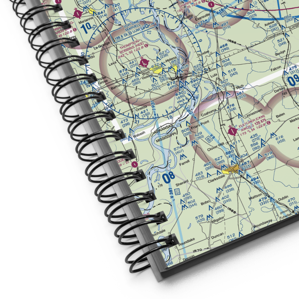 Arnold Field (4MS7) VFR Sectional Notebook 