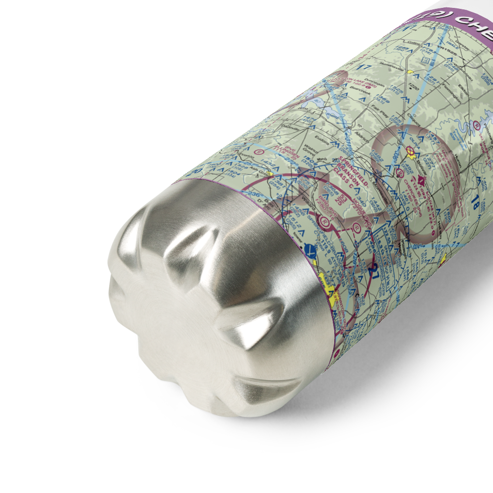 Cherokee Airpark (MU19) VFR Sectional Water Bottle 