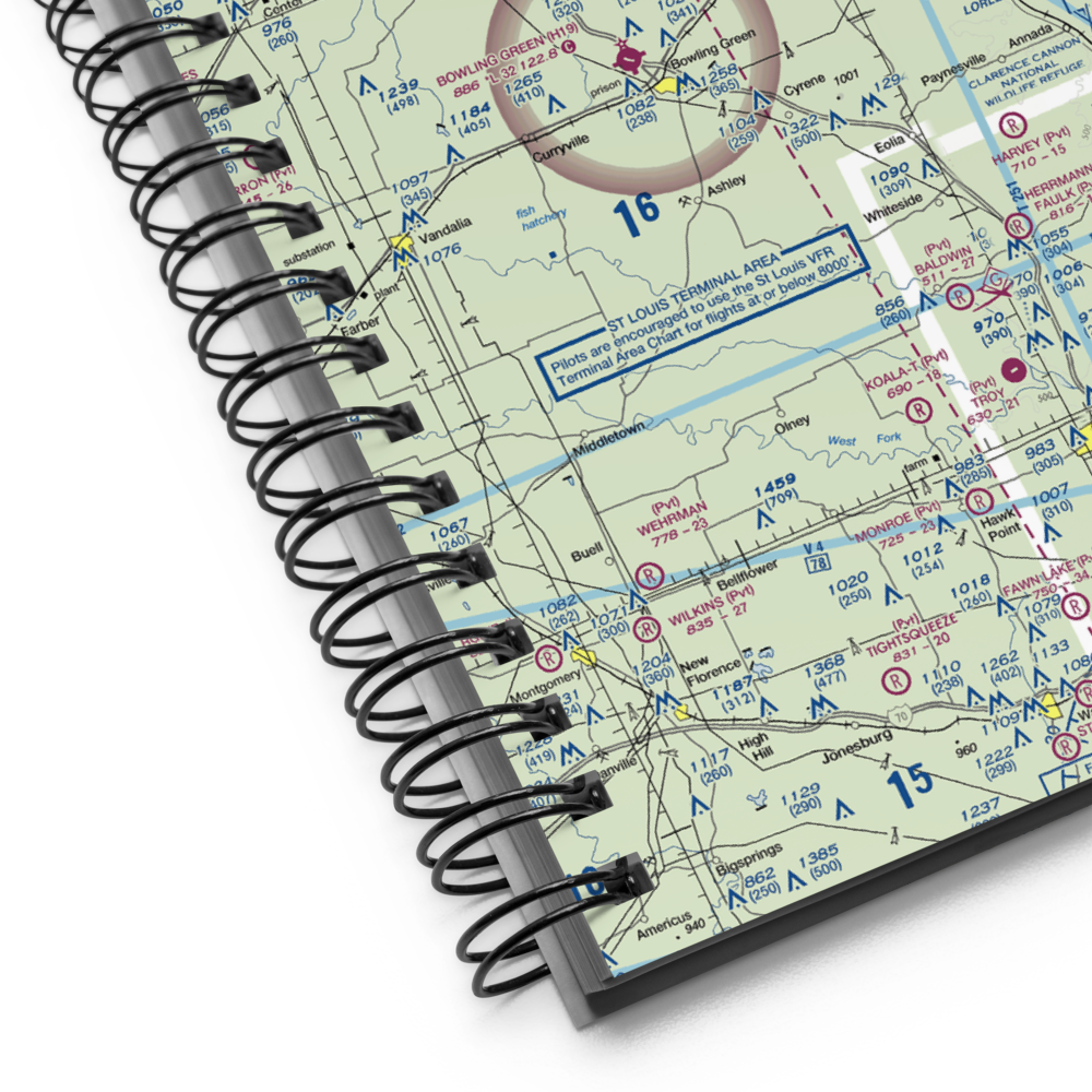 Mark Twain Air Park (4MO6) VFR Sectional Notebook 