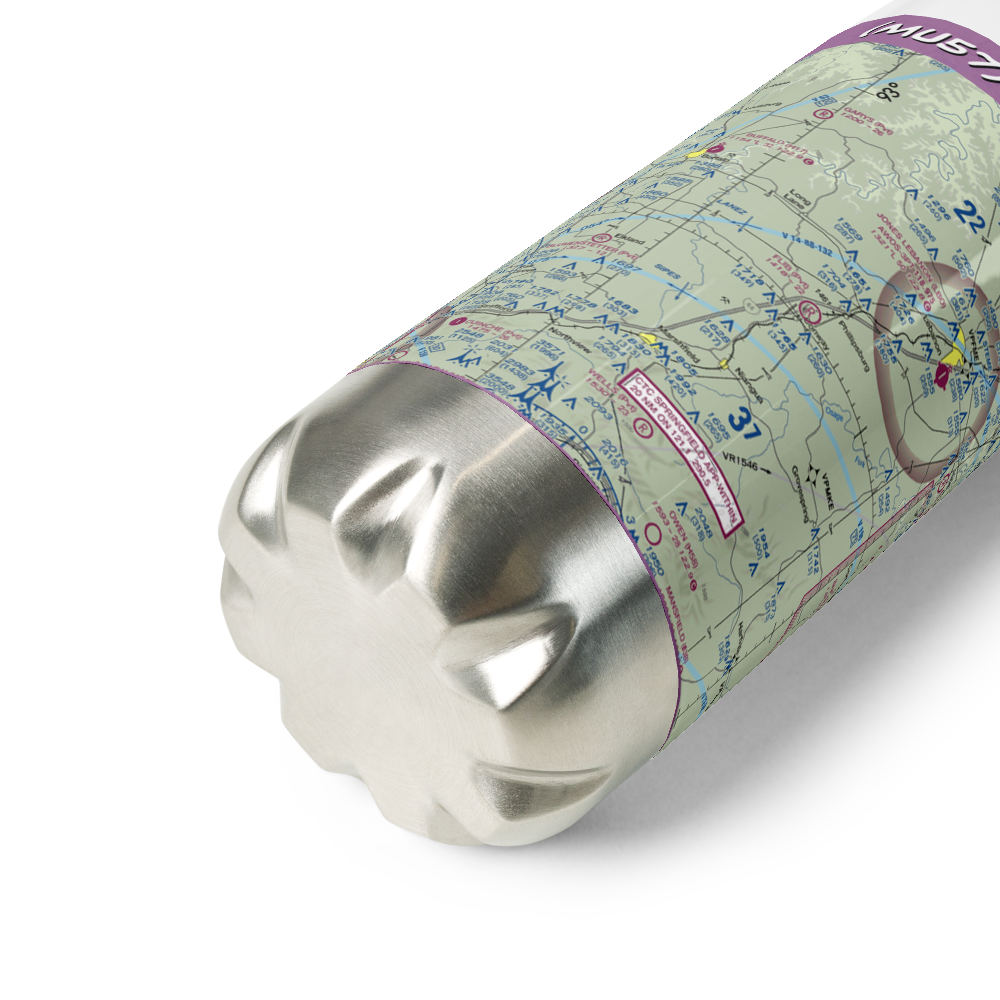 Flib Field (MU57) VFR Sectional Water Bottle 