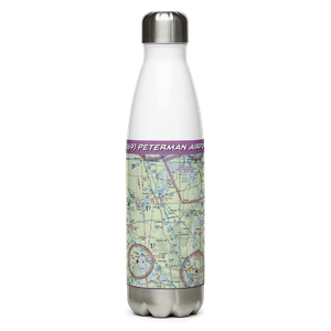 Peterman Airport (MU69) VFR Sectional Water Bottle
