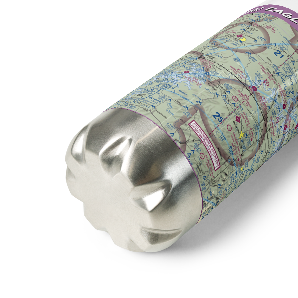 Eagles Nest Airport (MU98) VFR Sectional Water Bottle 