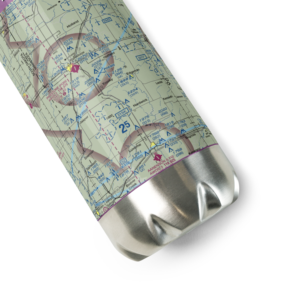 Dykstra Acreage Airport (MY12) VFR Sectional Water Bottle 