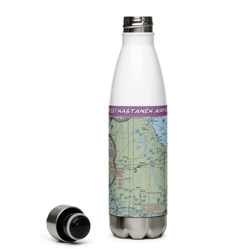Kastanek Airport (MY15) VFR Sectional Water Bottle 
