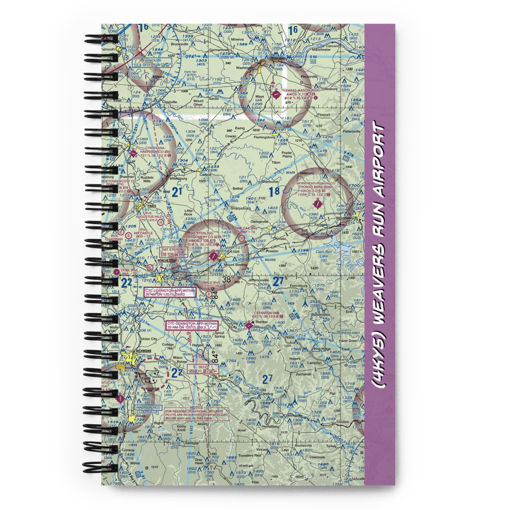 Weavers Run Airport (4KY5) VFR Sectional Notebook 