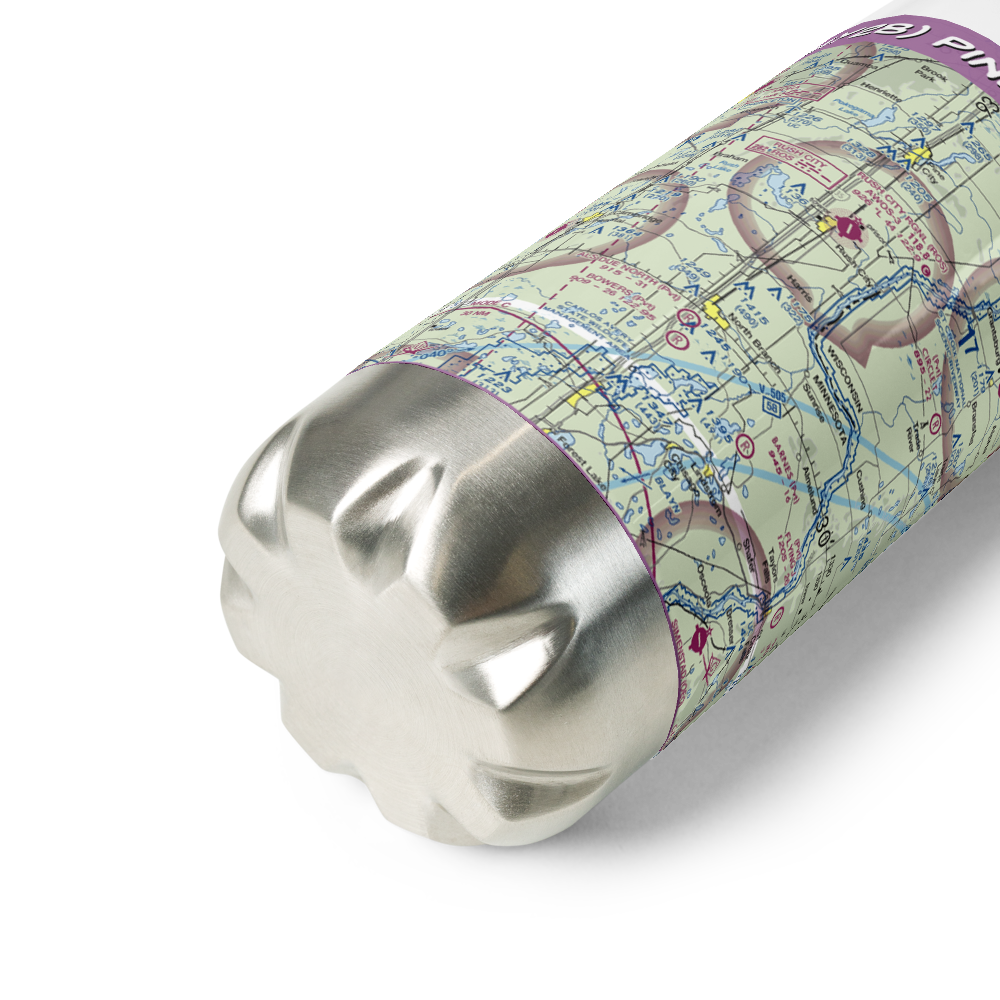 Pinetree Airpark (MY28) VFR Sectional Water Bottle 