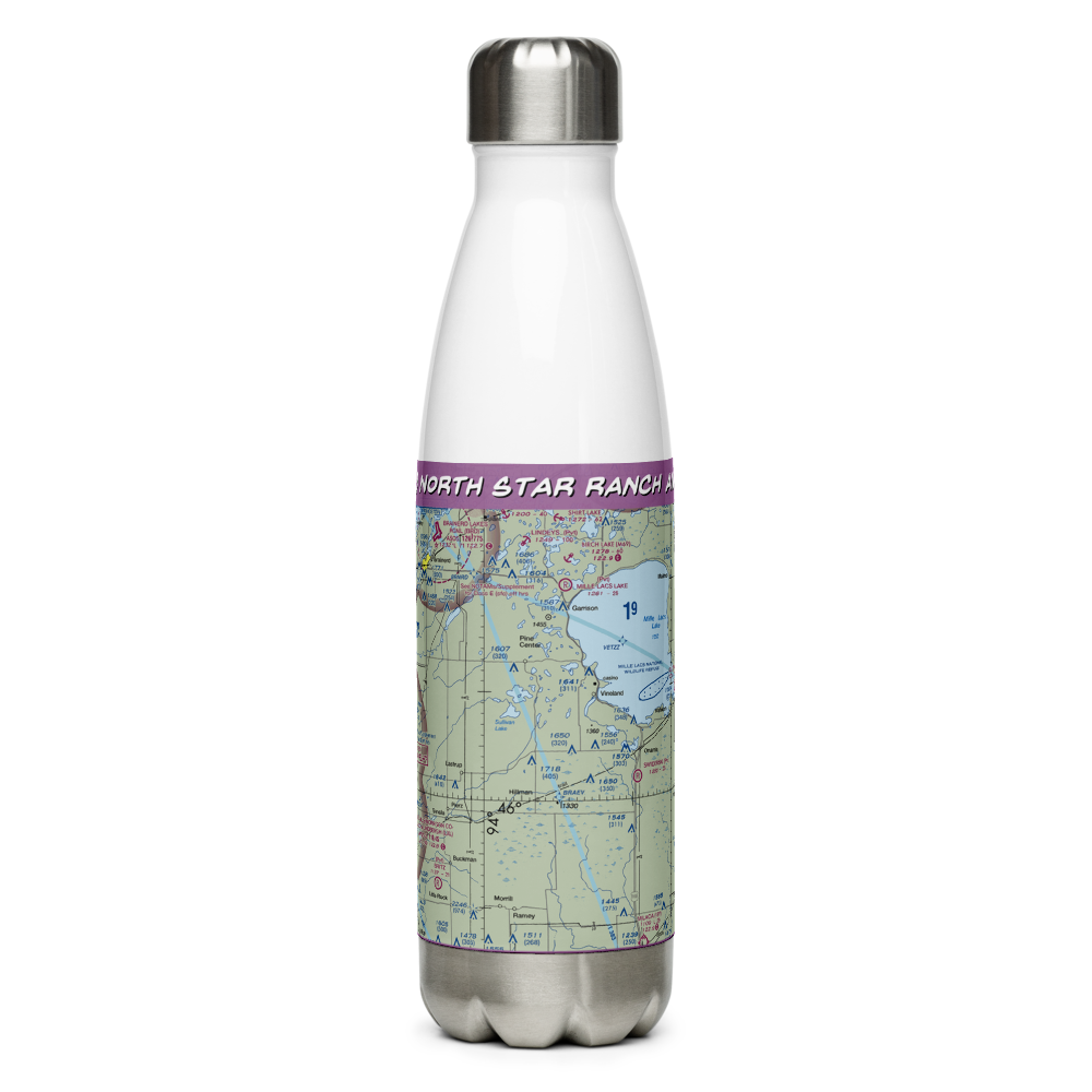 North Star Ranch Airport (MY66) VFR Sectional Water Bottle 