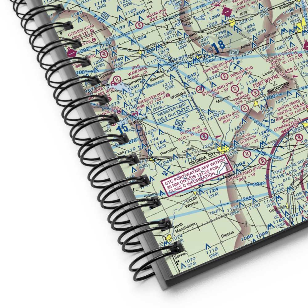 Big Long Lake Seaplane Base (4IN1) VFR Sectional Notebook 