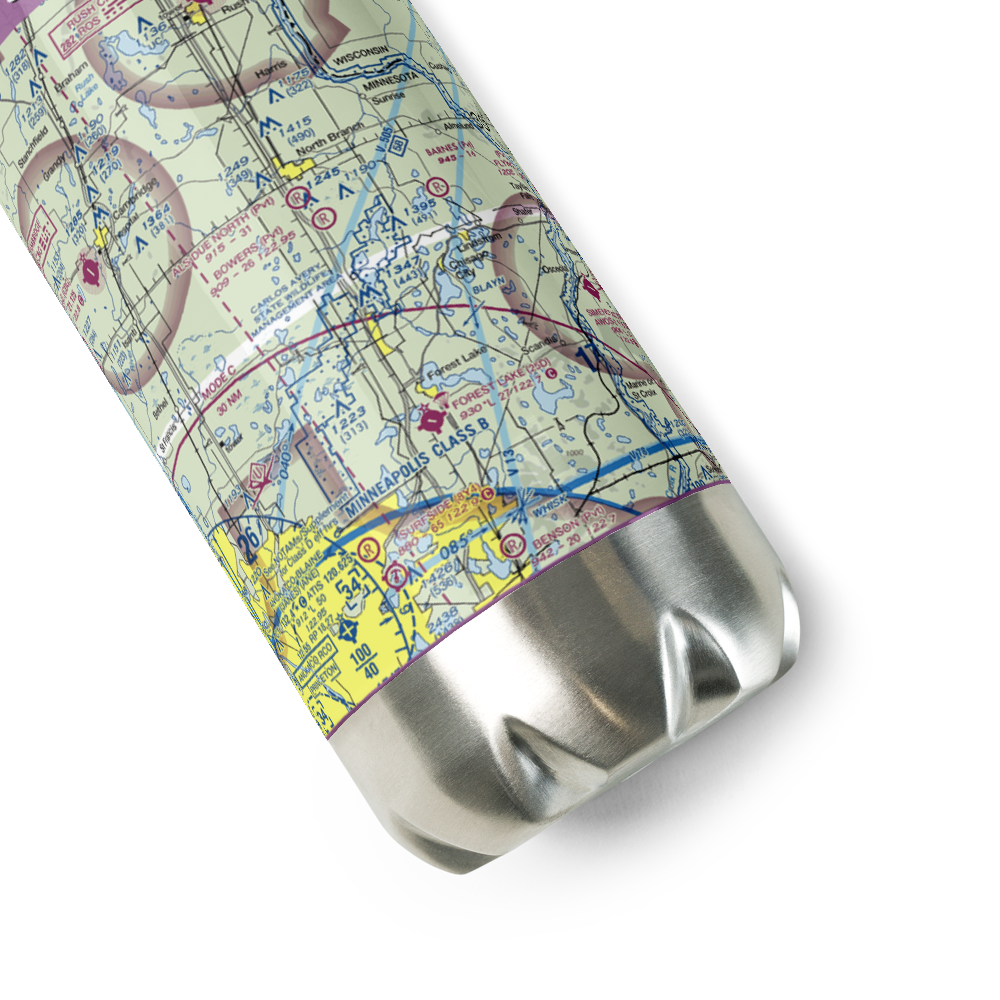 Sunrise Airport (MY78) VFR Sectional Water Bottle 