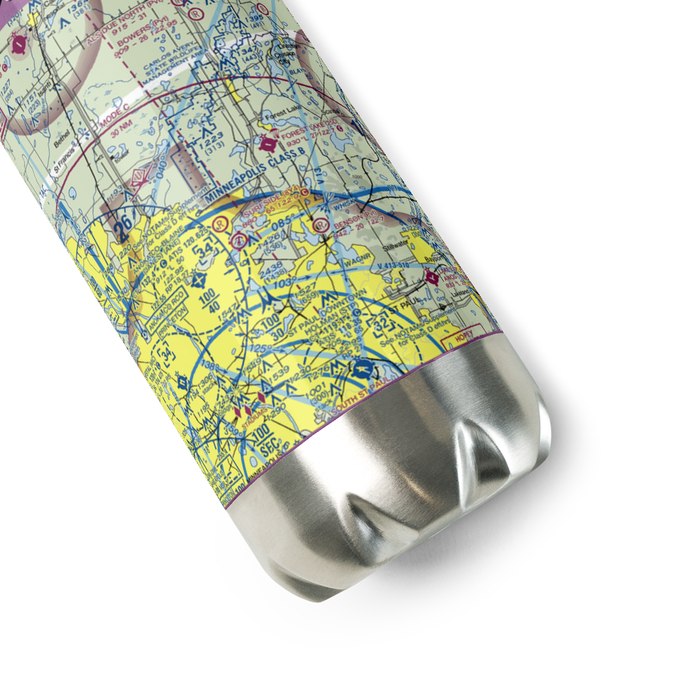 Du Fresne Airport (MY82) VFR Sectional Water Bottle 