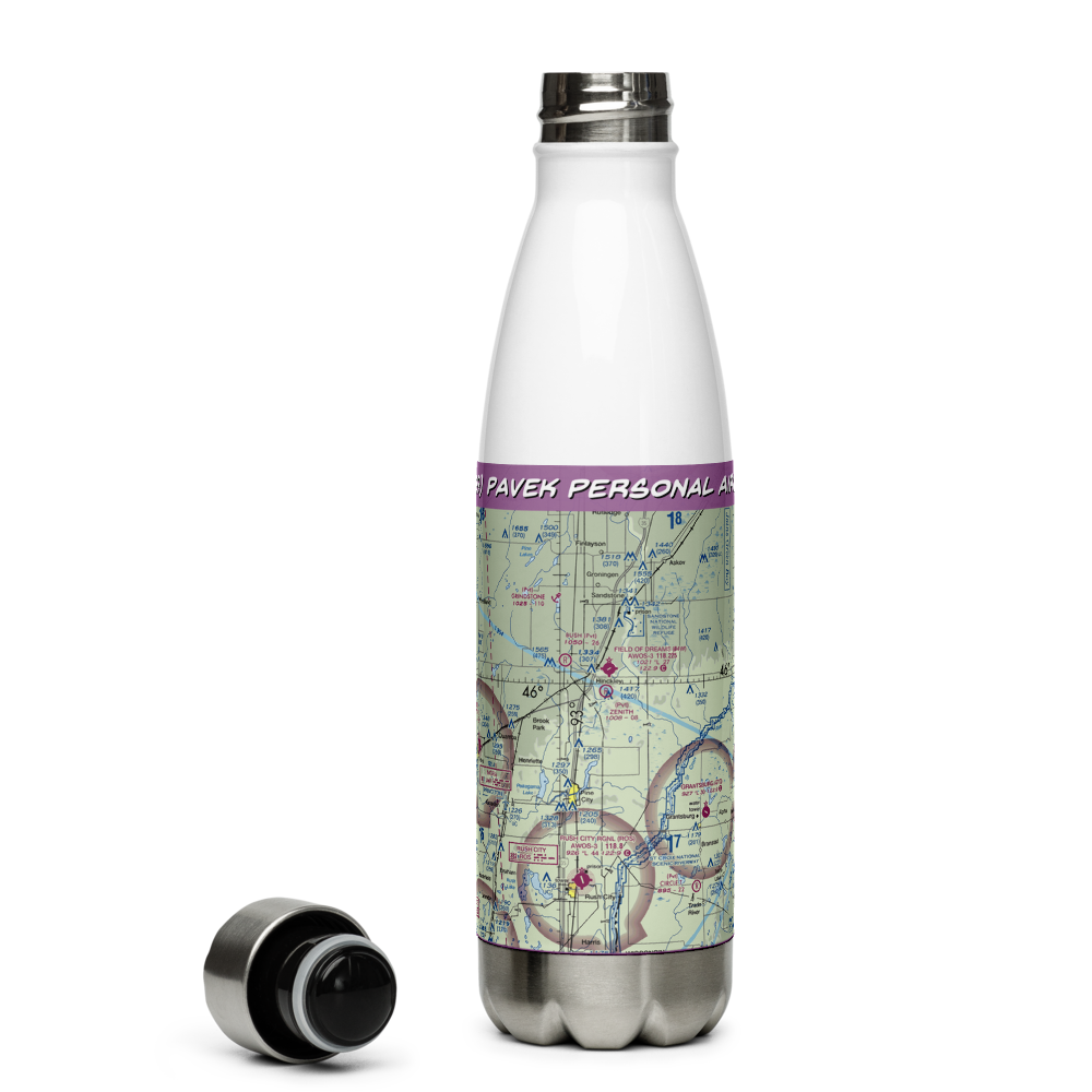 Pavek Personal Airport (MY89) VFR Sectional Water Bottle 