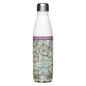 Al's Due North Airport (MY90) VFR Sectional Water Bottle