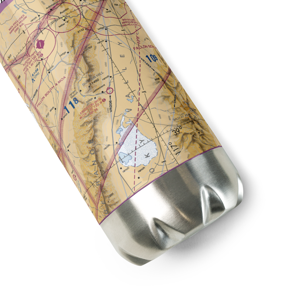 Kingston Airport (N15) VFR Sectional Water Bottle 