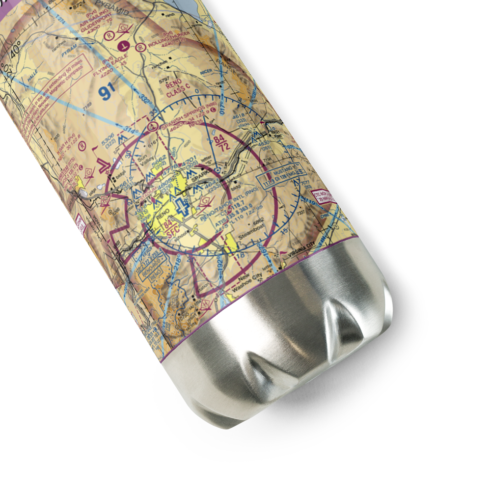 Spanish Springs Airport (N86) VFR Sectional Water Bottle 