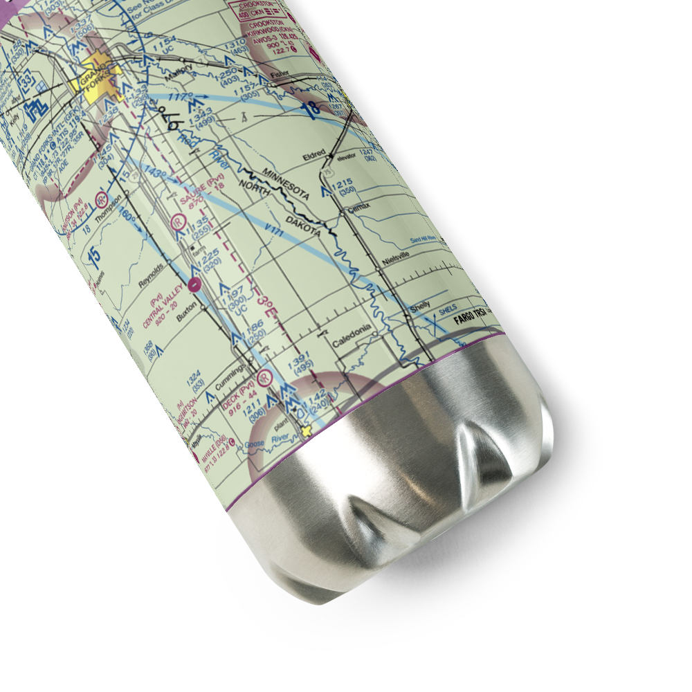 Jenson Airport (NA01) VFR Sectional Water Bottle 